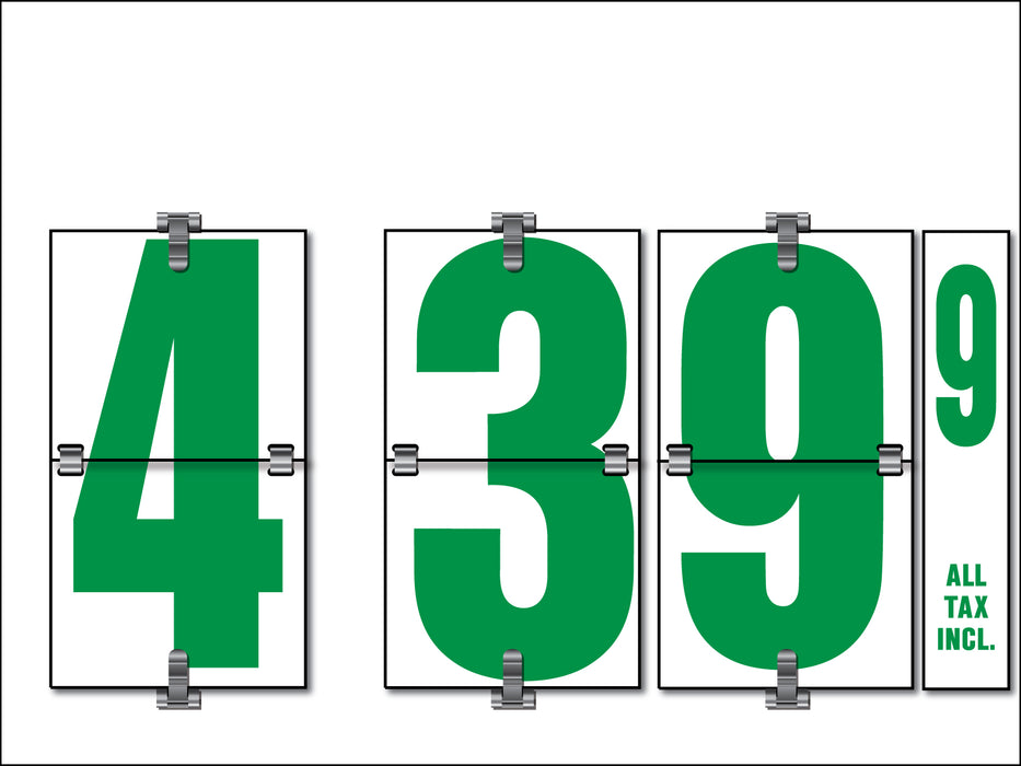 Replacement Flip-All Backplate for 20" Flip Number Price Signs