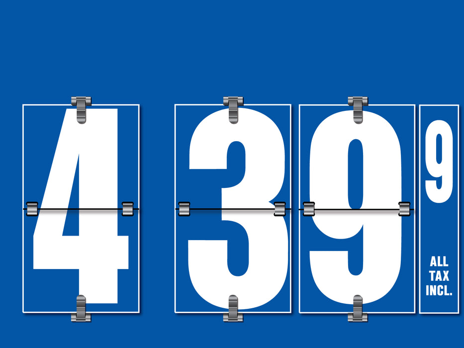 Replacement Flip-All Backplate for 16" Flip Number Price Signs