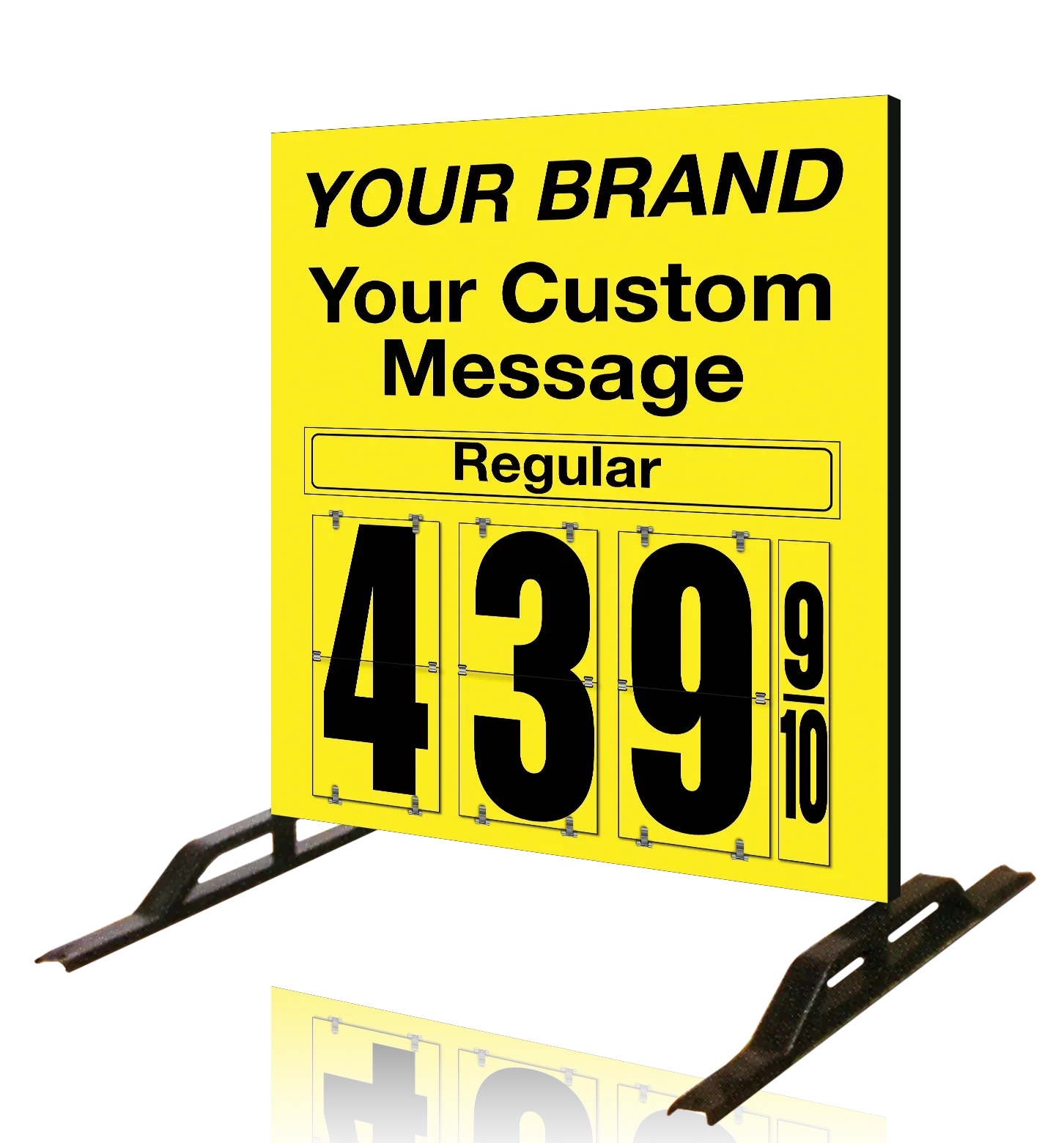 20-Inch Red Gas Station Price Sign Numbers – Acrylic – Full Set 0-9 – Never Used