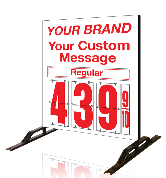 20" Single Product Fuel Price Sign