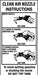 Clean Air Nozzle Instructions- 3"w x 6"h Decal