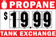 Propane Tank Exchange Flip-Sign