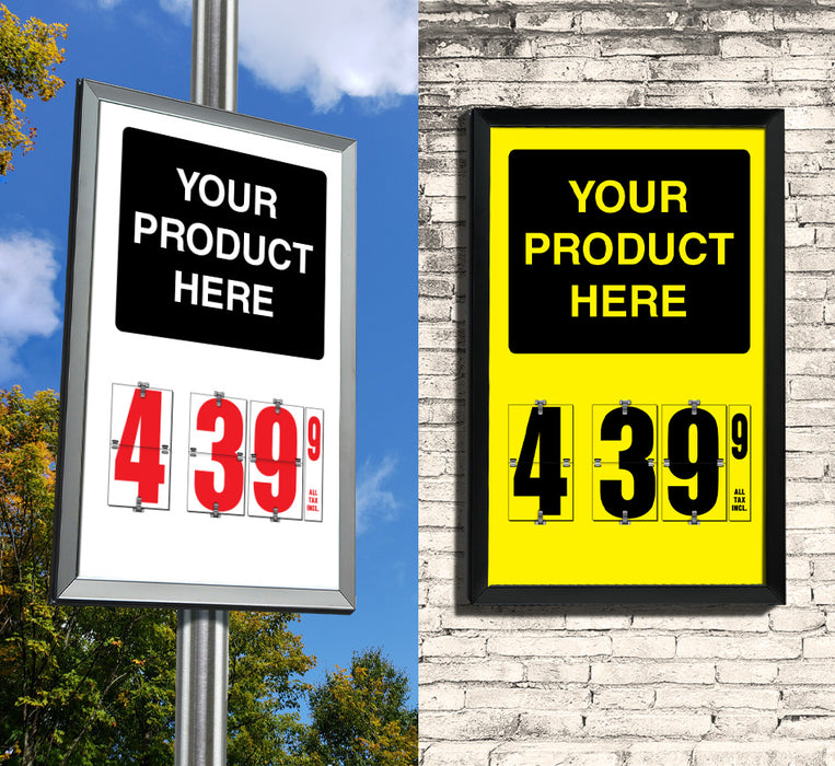 Insert- "Your Product Here" Single Price Flip-Sign