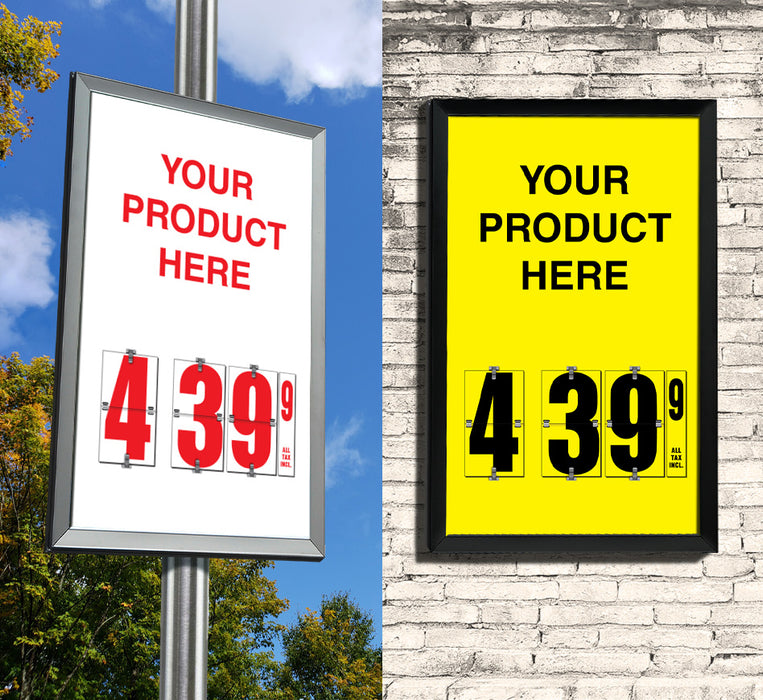 "Your Product Here" Single Price Flip-Sign Insert - 28"w x 44"h