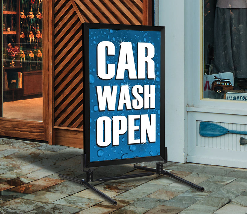 Insert- "Car Wash Open"