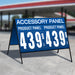 20" Flip Sign- 2 Product Horizontal, Double Sided A-Frame