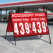 20" Flip Sign- 2 Product Horizontal, Double Sided A-Frame