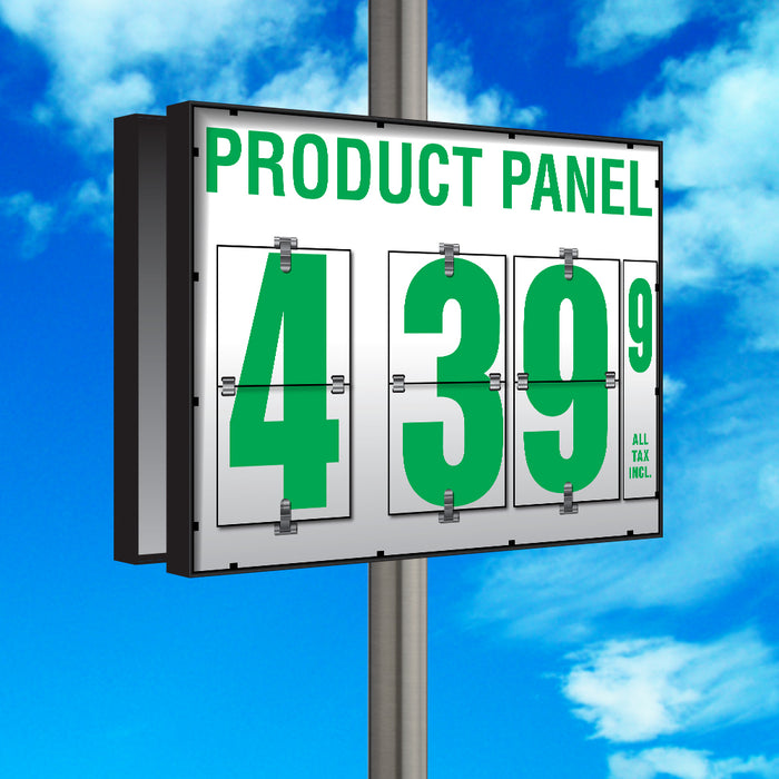 10" Flip Numbers- Single-Product, Double-Sided Pole Mount