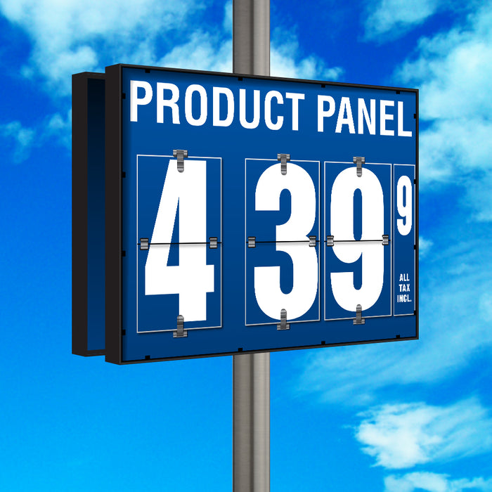 10" Flip Numbers- Single-Product, Double-Sided Pole Mount