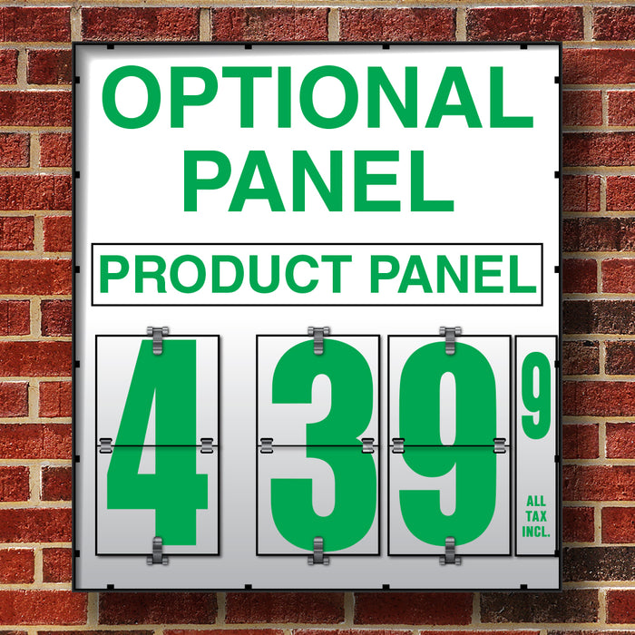 10" Flip Numbers- Single-Product, Wall or Pole Mount w/ Optional Panel