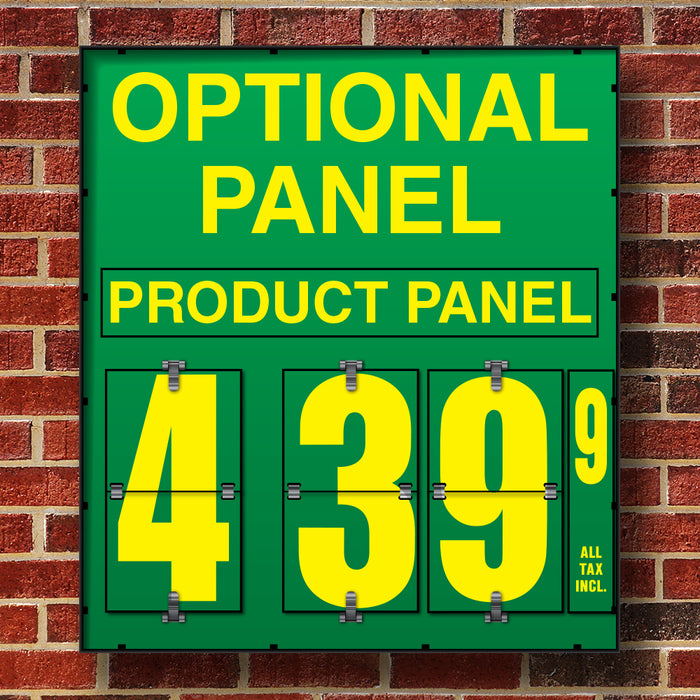 10" Flip Numbers- Single-Product, Wall or Pole Mount w/ Optional Panel