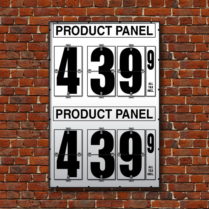 10" Flip Numbers, Two-Product, Pole or Wall Mount