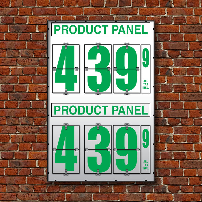10" Flip Numbers, Two-Product, Pole or Wall Mount