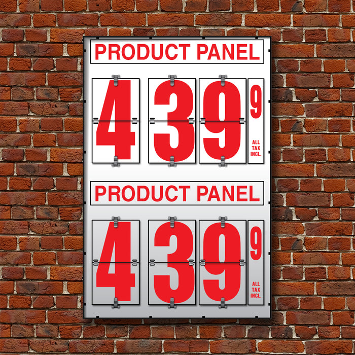 10" Flip Numbers, Two-Product, Pole or Wall Mount