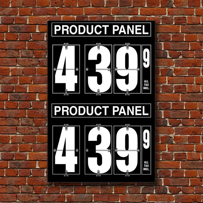 10" Flip Numbers, Two-Product, Pole or Wall Mount