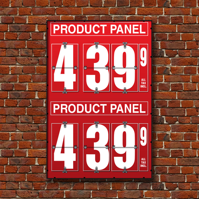 10" Flip Numbers, Two-Product, Pole or Wall Mount