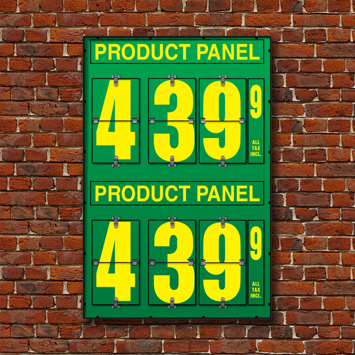 10" Flip Numbers, Two-Product, Pole or Wall Mount