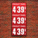10" Flip Numbers, Three Product gas price sign