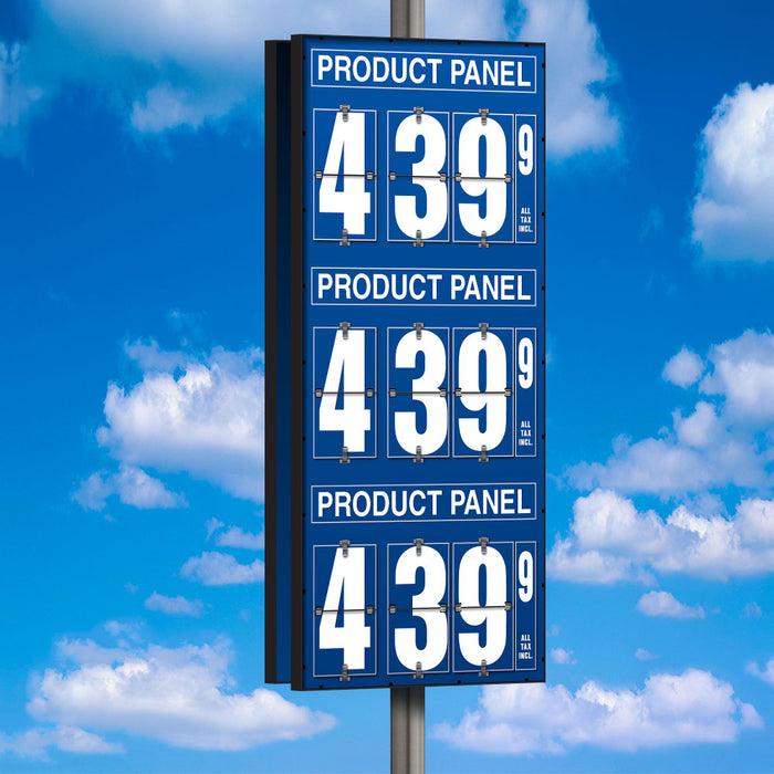 10" Flip Numbers- Three Product, double-sided sign