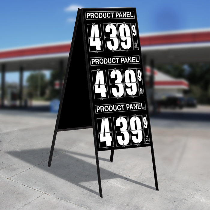 10" Flip Numbers- 3 Product, Double Sided A-Frame