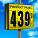 20" Flip Numbers- Single-Product, Double-Sided Pole Mount