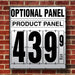 20" Flip Numbers- Single-Product, Wall or Pole Mount w/ Optional Panel