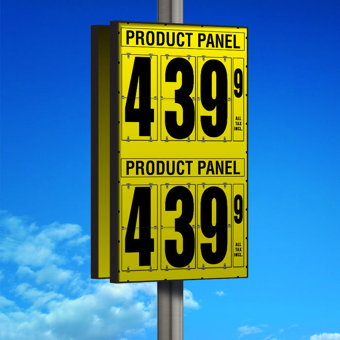 20" Flip Numbers- Two-Product, Double-Sided Pole Mount