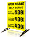 Three Product Flip All Double Sided Sign