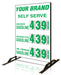 Three Product Flip All Double Sided Sign