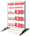 Three Product Flip All Double Sided Sign