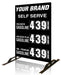 Three Product Flip All Double Sided Sign