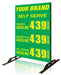 Three Product Flip All Double Sided Sign