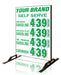 Double Sided Four Product Flip Sign