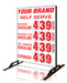 Double Sided Four Product Flip Sign