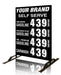 Double Sided Four Product Flip Sign