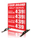 Double Sided Four Product Flip Sign