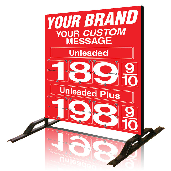 Two Product Fuel Price Sign