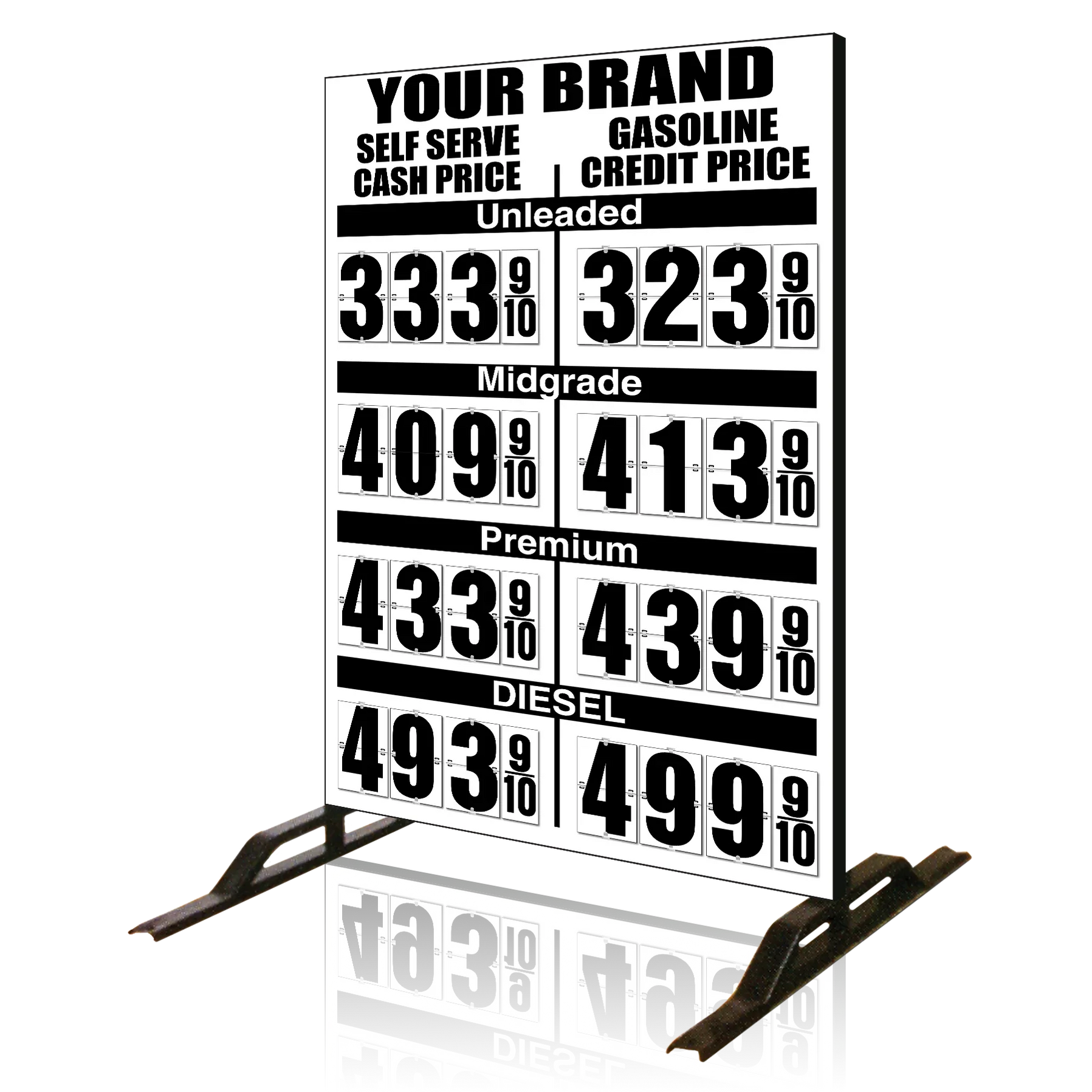 Fuel Price Flip Signs — UnitedSign