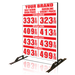 Dual Cash/Credit Gas Price Flip Sign Four-Product