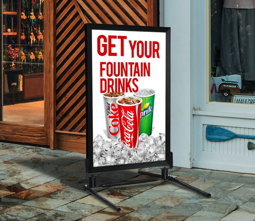 Fountain Drinks- 28" x 44" .020 Styrene Insert