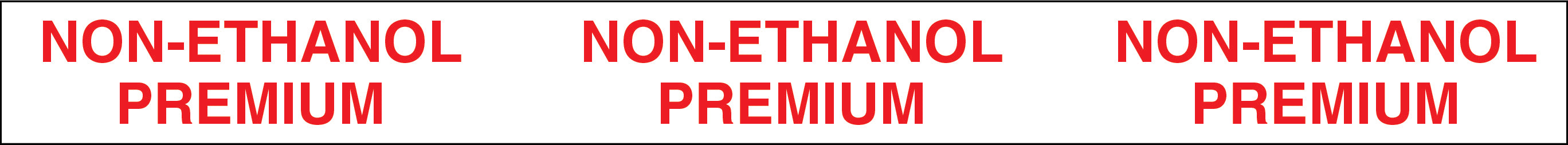 Storage Tank Collar- "Non-Ethanol Premium"