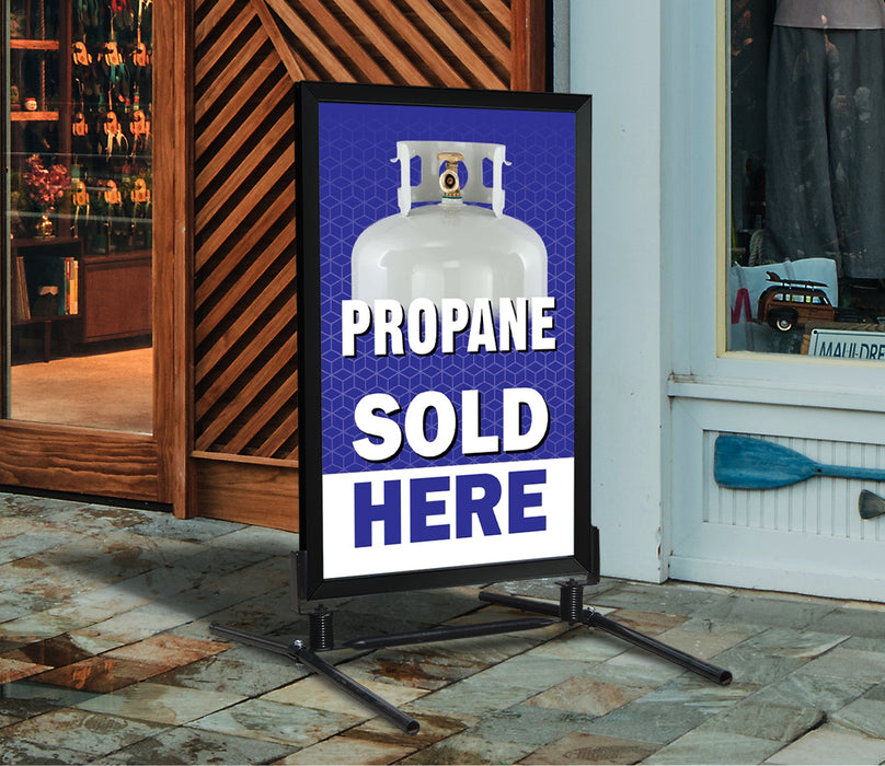 Propane Sold Here- 28" x 44" Insert