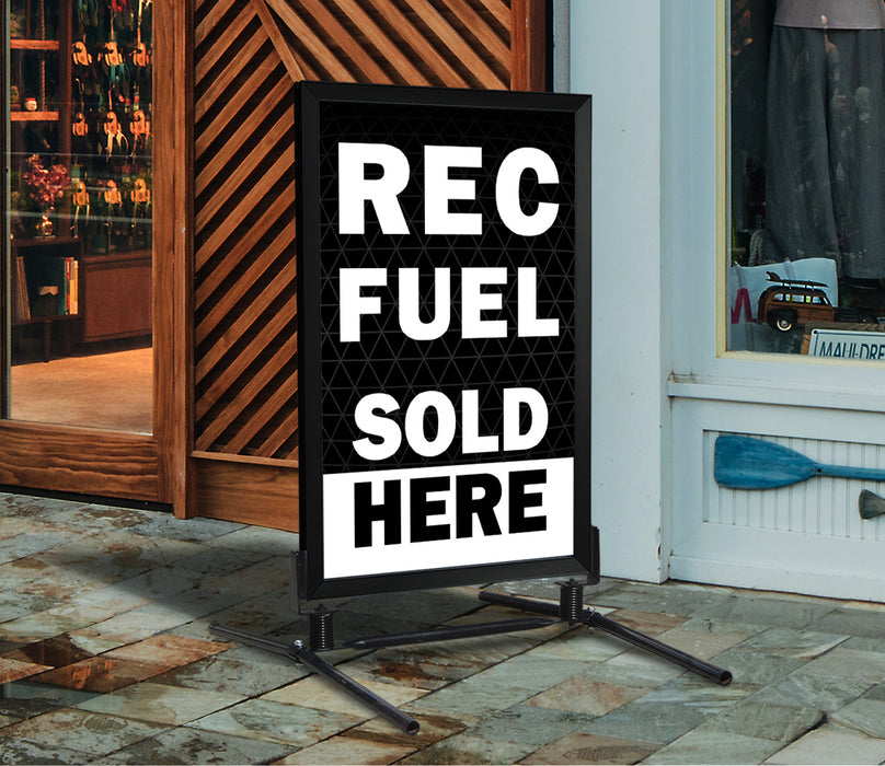 Rec Fuel Sold Here- 28" x 44" Insert