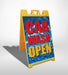 Car Wash Open- 24"w x 36"h 4mm Coroplast Insert
