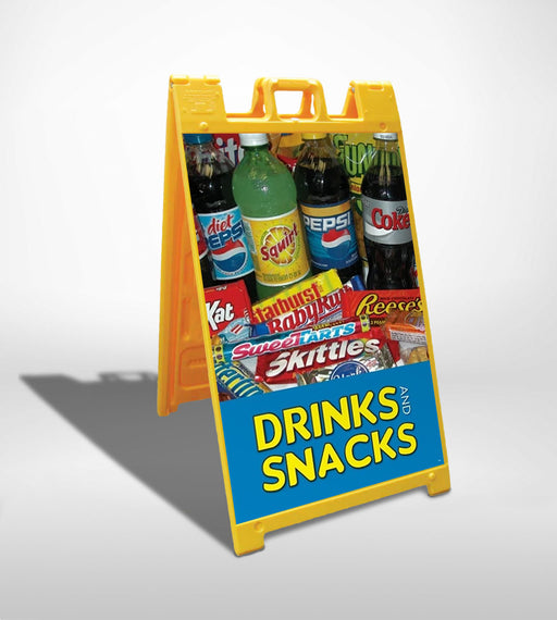 Drinks And Snacks- 24"w x 36"h 4mm Coroplast Insert