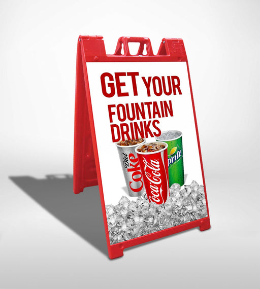 Fountain Drinks- 24"w x 36"h 4mm Coroplast Insert