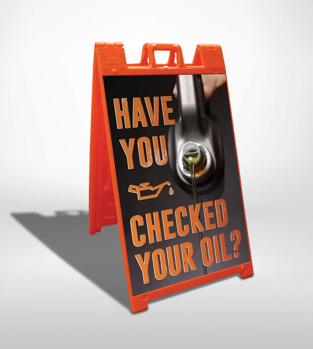 Check Your Oil- 24"w x 36"h 4mm Coroplast Insert