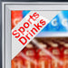 "Sports Drinks" Cooler Door Decal