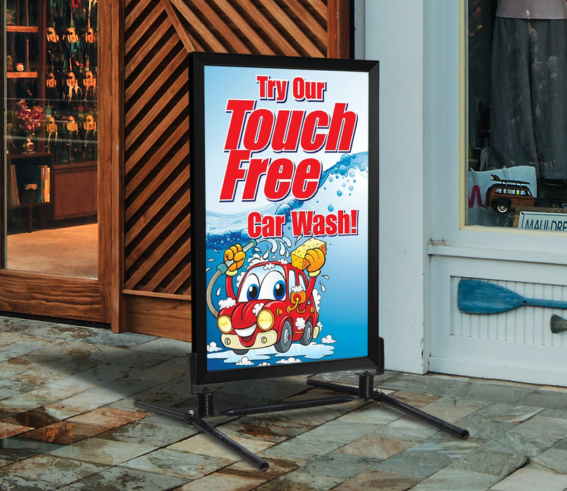 Insert- "Try Our Touch Free Car Wash"