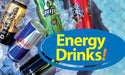 Energy Drinks- 20"w x 12"h Ceiling Dangler